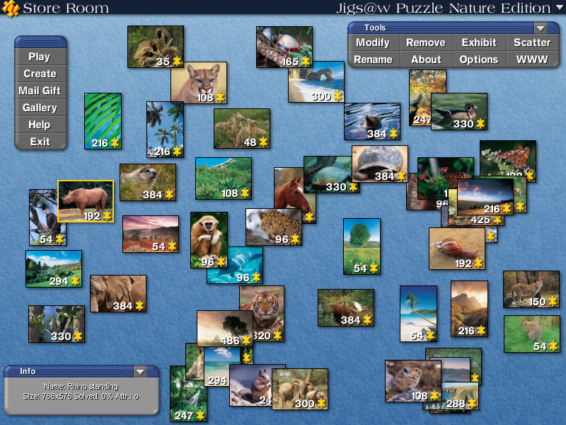 Screenshot of Jigs@w Puzzle Nature Edition