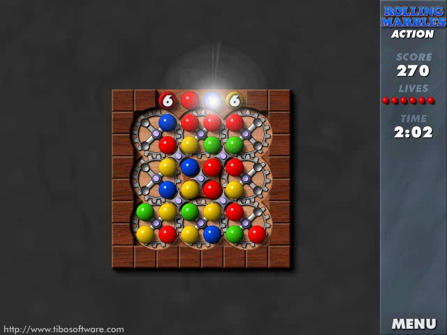 Click to view Rolling Marbles 1.02 screenshot